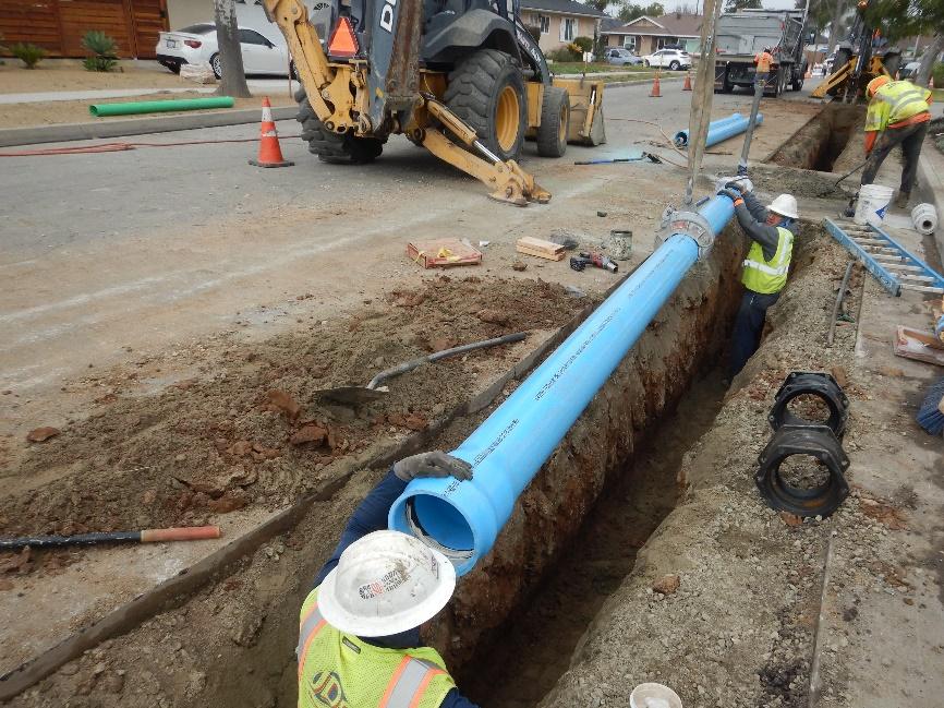 Water Pipeline Shifting